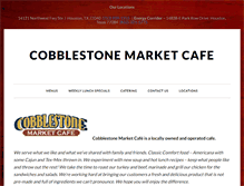 Tablet Screenshot of cobblestonemarketcafe.com